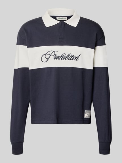 PROHIBITED Bluza z czystej bawełny Granatowy 2