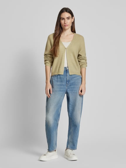 Hemisphere Strickjacke aus reinem Kaschmir Schilf 1