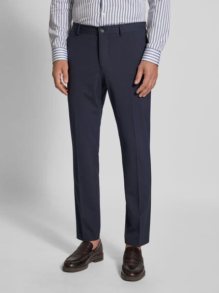 Selected Slim Fit Anzughose mit Viskose-Anteil Modell 'LIAM' Marine 4