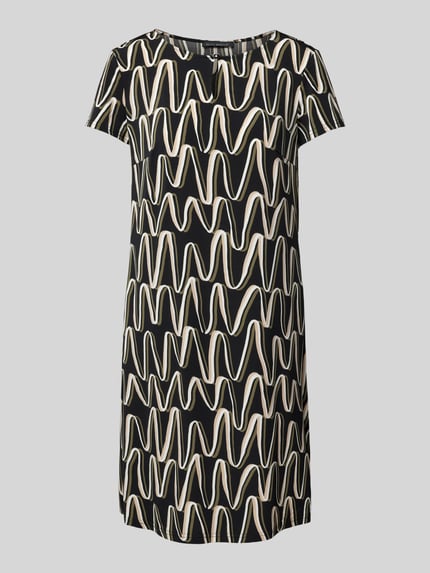 Betty Barclay Knielanges Kleid mit Allover-Muster Black 2