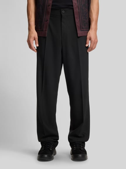 HUGO Modern Fit Anzughose mit Viskose-Anteil Modell 'Flips251X' Black 4