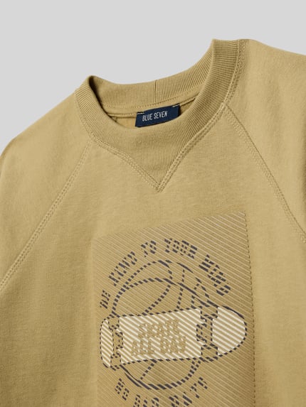 Blue Seven Regular Fit Sweatshirt mit Motiv-Print Schilf 2