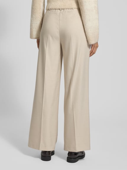 someday. Stoffen broek met bandplooien, model 'Catsby' Beige gemêleerd - 5