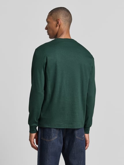 Polo Ralph Lauren bluzka z długim rękawem o kroju regular fit z czystej bawełny model 'PIMA' Ciemnozielony 5