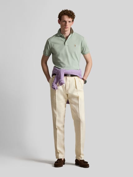 Polo Ralph Lauren Koszulka polo z czystej bawełny o kroju regular fit Miętowy 1