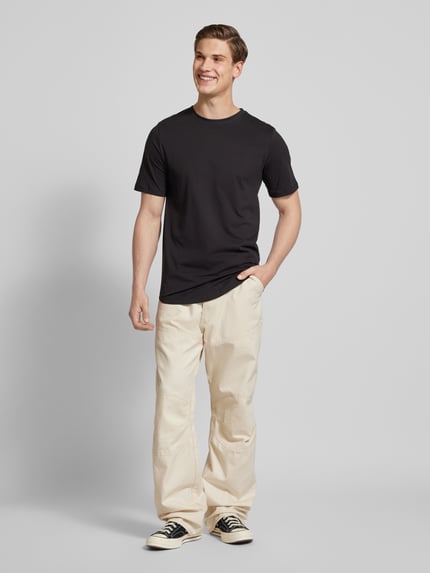 JACK & JONES T-Shirt in unifarbenem Design im 3er-Pack Weiss 1