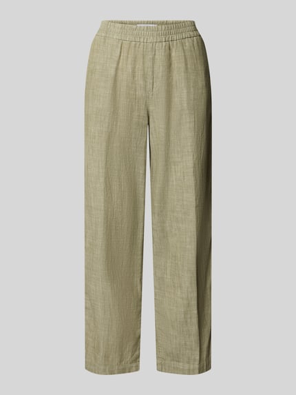 Produktfoto, Culotte mit französischen Eingrifftaschen Modell 'Linn' von Angels, Damen Culotte aus Reine Baumwolle im Loose-Fit, elastischer Bund, Gesäßtaschen, Bundweite 40 cm, Innenbeinlänge 64 cm, natürliche beige Farbe, leicht strukturierte Oberfläche