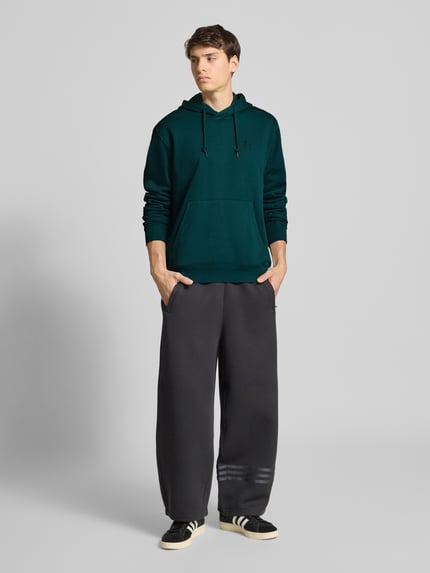 adidas Originals Regular fit hoodie met logostitching Donkergroen - 1