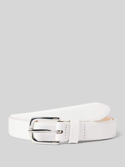 Weinmann Leren riem met doornsluiting model 'Sauvage' Wit - 1