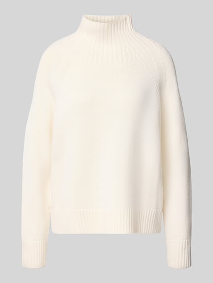 Productfoto, Strickpullover aus reinem Leinen van MICHAEL Michael Kors, losvallende fit, gebreide structuur, crèmekleurig, ribboorden, dames