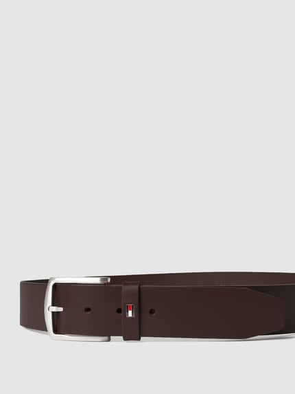 Tommy Hilfiger Leren riem met logo-applicatie Donkerbruin - 2