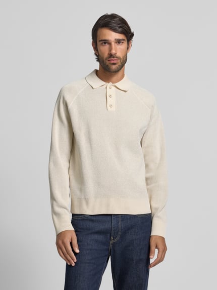 Jake*s Studio Men Strickpullover mit Polokragen Ecru 4