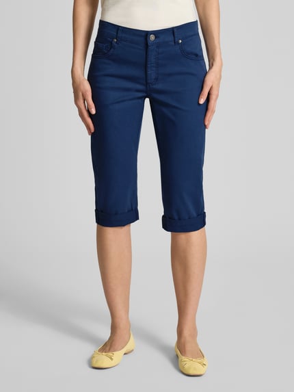 ANGELS Capribroek met omslag en steekzakken Donkerblauw - 4