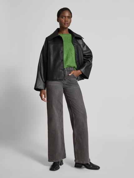OPUS Wide fit jeans in 5-pocketmodel, model 'Minah' Middengrijs - 1