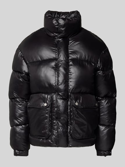 JACK & JONES Regular Fit Puffer Jacket mit Pattentaschen Modell 'YORK' Black 2