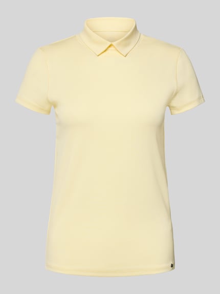Slim Fit T-Shirt mit Polokragen Shop The Look MANNEQUINE