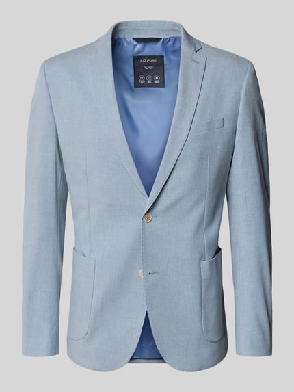 Slim Fit Sakko mit Baumwoll, Viskose und Leinen-Anteil  Shop The Look MANNEQUINE