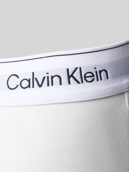 Calvin Klein Underwear Majtki z wyhaftowanym logo model ‘Boyleg’ Biały 2