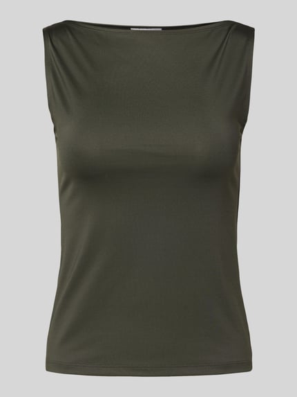 Weekday Tanktop mit U-Boot-Ausschnitt Modell 'Annie' Khaki 2