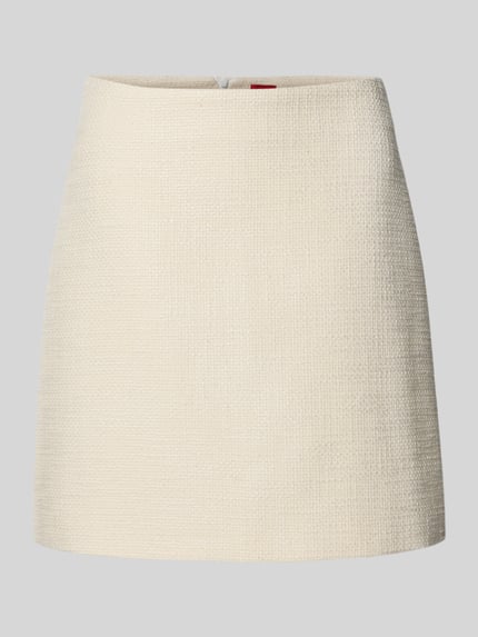 Eng anliegender Mini-Rock aus reiner Baumwolle Shop The Look MANNEQUINE