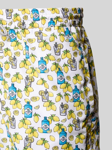 Zeybra Badehose mit elastischem Bund Weiss 2