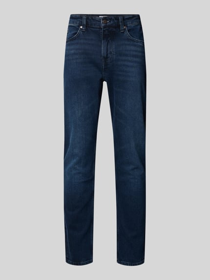 Marc O'Polo DENIM Tapered Fit Jeans aus Baumwoll-Mix Modell 'ARIC' Dunkelblau 2