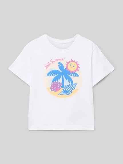 NAME IT T-Shirt mit Motiv-Print Modell 'JASSA' Weiss 1