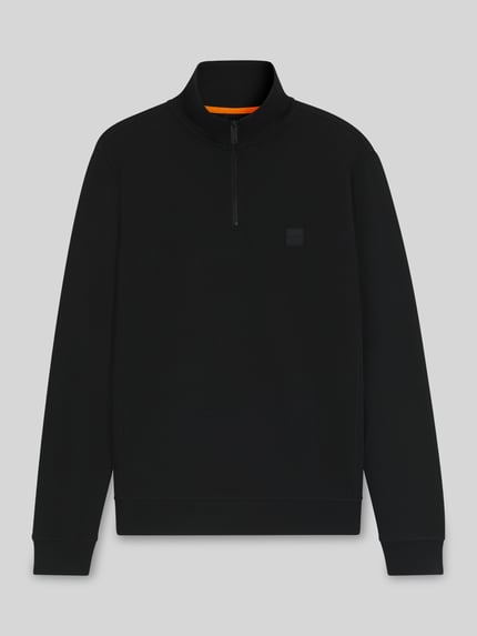 BOSS Orange Regular Fit Sweatshirt aus reiner Baumwolle Modell 'ZETRUST' Black 2