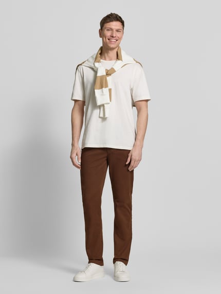 Tommy Hilfiger Regular Fit Chino aus Baumwoll-Mix Modell "Denton" Mittelbraun 1