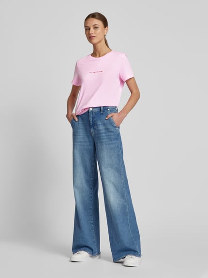 VERO MODA Regular Fit T-Shirt aus reiner Baumwolle Modell 'VANESSA' Hellrosa 1