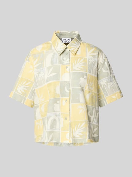 Jake*s Studio Woman Relaxed Fit Bluse mit Strukturmuster Lind 2