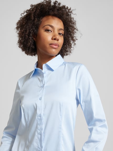 Christian Berg Woman Overhemdblouse met knoopsluiting Blauw - 3