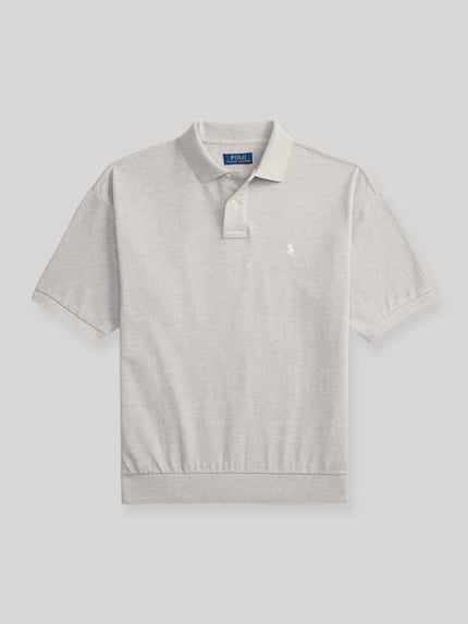 Polo Ralph Lauren Koszulka polo z czystej bawełny o kroju loose fit Jasnoszary melanż 2