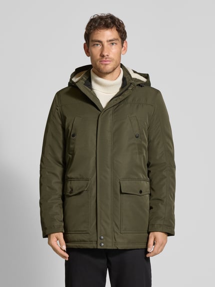 MCNEAL Parka mit Teddyfell und Pattentaschen Oliv 4