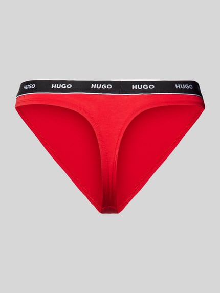 HUGO String mit elastischem Label-Bund Modell 'Carousel' Rot 3