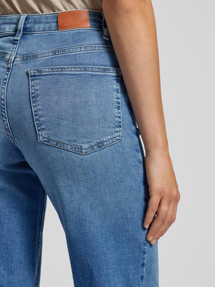 ONLY Jeansy z szeroką nogawką z mieszanki bawełny model ‘MADISON’ Jeansowy niebieski 3