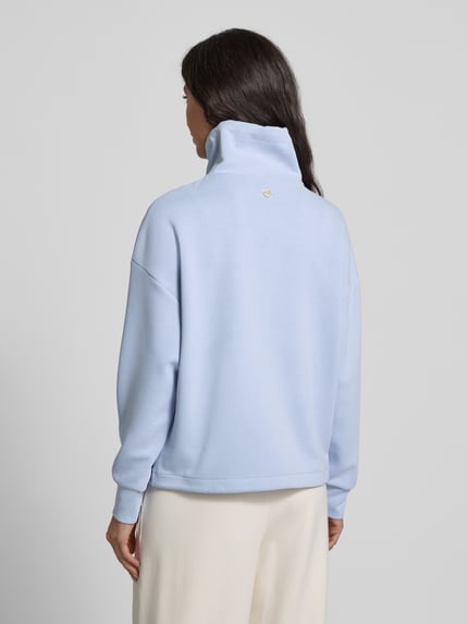 JOOP! Sweatshirt mit Troyer-Kragen Modell 'TALESIA' Hellblau 5