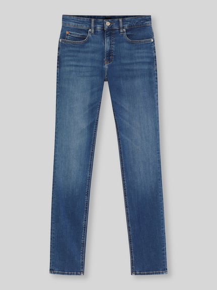 BOSS Orange Jeansy barrel z czystej bawełny model 'C_DIANA HR' Niebieski 2