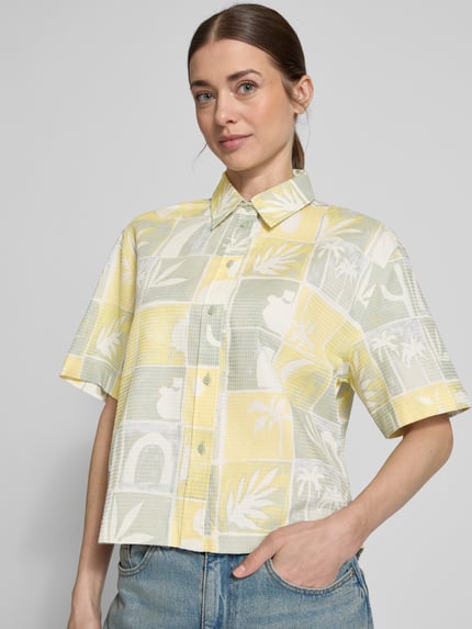 Jake*s Studio Woman Relaxed Fit Bluse mit Strukturmuster Lind 3