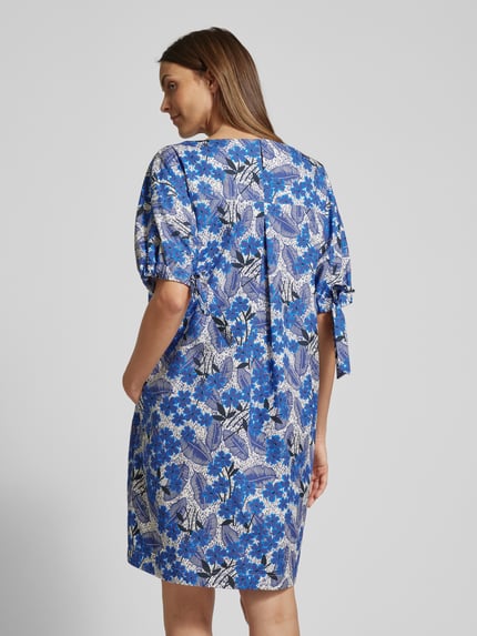 Weekend Max Mara Knielanges Kleid mit U-Boot-Ausschnitt Modell 'ASTOR' Blau 5