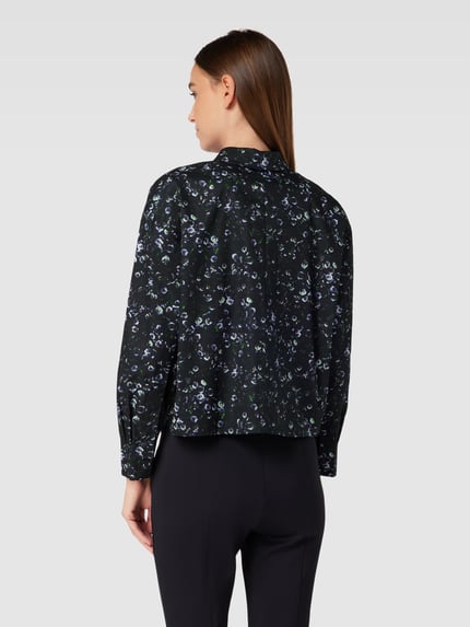 Jake*s Studio Woman Blouse met gebloemd all-over motief Zwart - 5