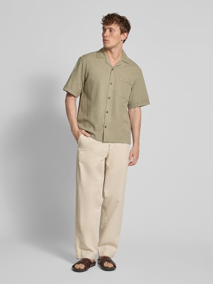 JACK & JONES Premium Freizeithemd mit Reverskragen Modell 'LUKE' Oliv 1