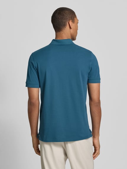 Christian Berg Men Koszulka polo o kroju regular fit z przeszyciami Petrol 5