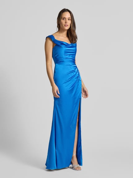LUXUAR FASHION Abendkleid mit Beinschlitz Royal 1