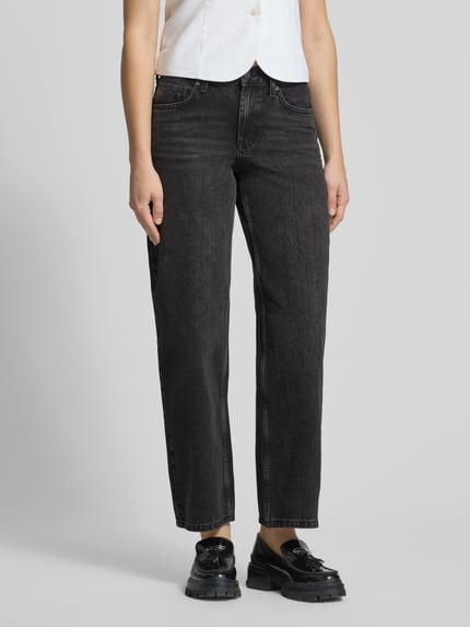 Topshop Wide Leg Jeans im 5-Pocket-Design Modell 'INCH' Black 4