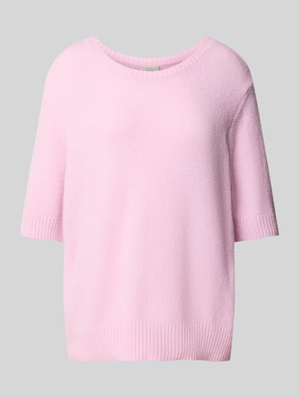 Oversized Strickpullover mit Rundhalsausschnitt Shop The Look MANNEQUINE