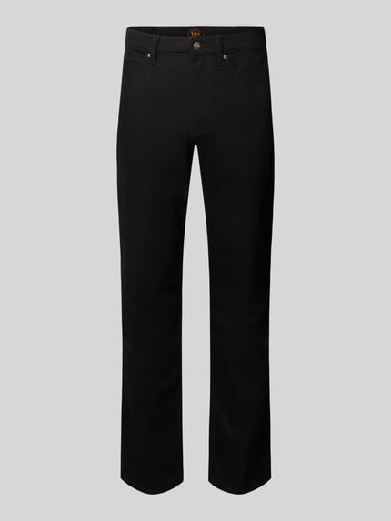 Lee Tapered Fit Jeans mit Label-Detail Modell 'David' Black 2