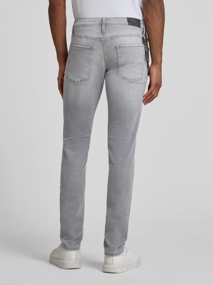 Antony Morato Tapered Fit Jeans mit Ketten-Detail Hellgrau 5