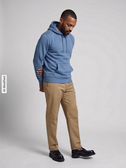 GANT Regular Fit Hoodie aus Baumwoll-Mix Hellblau 1