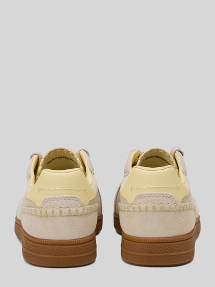 Marc O'Polo Sneaker aus Rindsnappa mit Kontrastsohle Modell 'CHARLIE W 1B' Hellgrau 4
